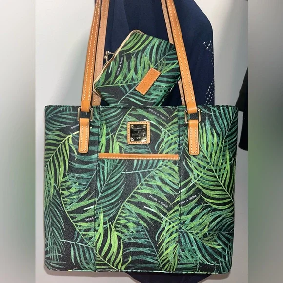 NWOT Dooney & Bourke Palm Leaf Lexington SET - Picture 2 of 12